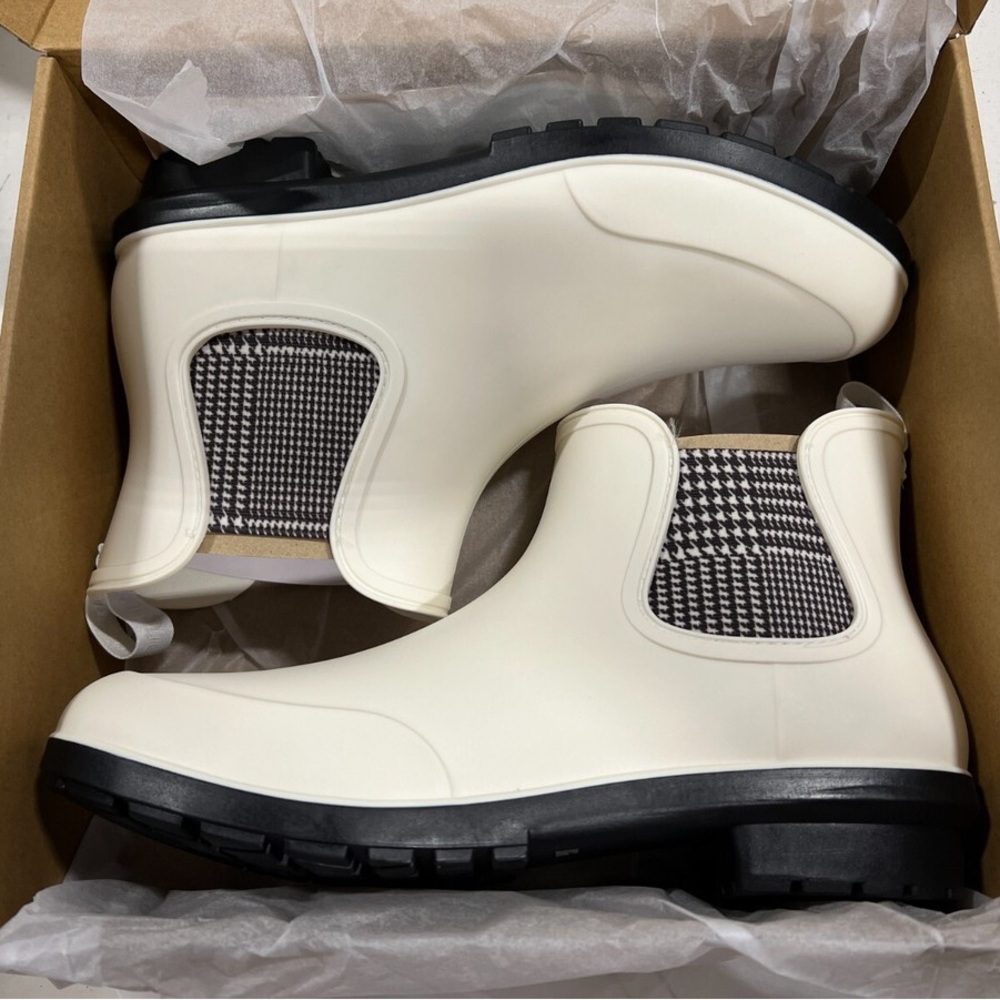 Rain Boots / Rubber Chelsea Boots Checkered